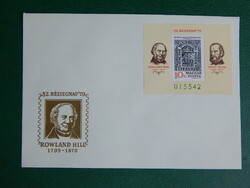 FDC - 1979. Bélyegnap (52.) - blokk: Rowland Hill, Than Mór és Than Mór bélyegterve