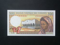 Comore-szigetek 500 Francs 1994 UNC