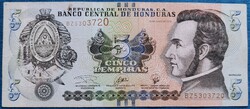 Honduras 5 Lempiras 2019, VF.