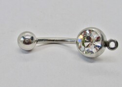 Szép kis orvosi fém köldök piercing