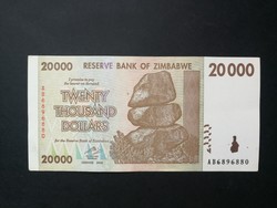 Zimbabwe 20000 Dollars 2008 XF