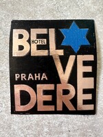 Praha bőröndcímke