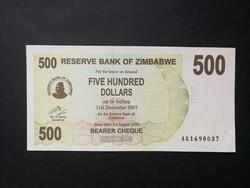 Zimbabwe 500 Dollars 2006 XF