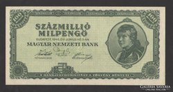 Százmillió milpengő 1946. Tökéletes UNC !!!