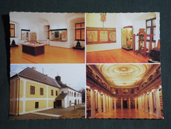 Képeslap,Sárospatak, mozaik,Tiszáninneni Református Egyházmegyei múzeum látkép,részlet, 1984-