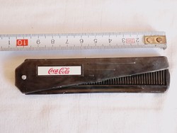 Comb male Coca Cola plastic advertising item retro foldable pocket comb