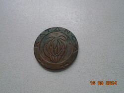 Katanga 1 Frank,1961,Brüsszel (?),ritkasági index 8, Katanga kereszttel,bronz
