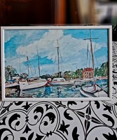 Vitorláshajók a Balatonon Bánfi József