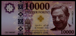 10000 forint 2104 Soros-gúnypénz UNC