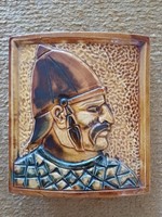 Mázas kerámia falidisz/ kályhacsempe