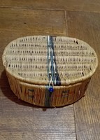 Régi raffia doboz