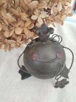 Dekorációs bádog béka - kerti,- balkon dísz