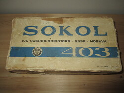 Sokol 403 rádió papírdoboz