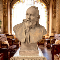 Strobl Alajos: Zsolnay Vilmos mellszobra 1890