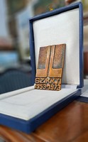 Emlékérme öntött bronz emlékérme patina