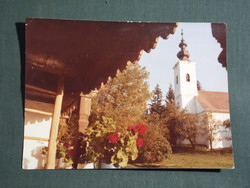 Képeslap,Forte fotó,Szenna,Szabadtéri néprajzi gyűjtemény,Ref. templom látkép,részlet, 1970-
