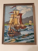 Sailing Boat, Gobelin Picture