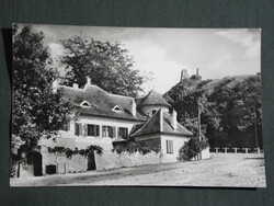 Postcard, szigliget, creative house of writers, view of ruins, detail, 1960-