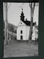Képeslap,fotó, Püspökszentlászló,Hosszúhetény Szent László templom látkép,részlet, 1970-