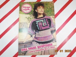 Régi retro újság - Fürge ujjak - 1986. február - Születésnapra ajándékba.
