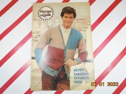 Régi retro újság - Fürge ujjak - 1984. február - Születésnapra ajándékba.