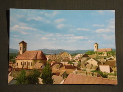 Képeslap,Szentendre,templom,városi látkép, részlet, 1970-