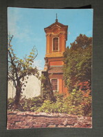 Képeslap,Szentendre,Várdomb,Róm. kat. templom látkép, részlet, 1977-