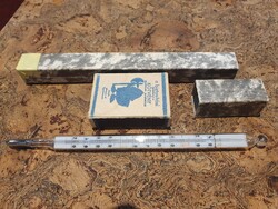 Retro mercury thermometer measuring up to 245°C in Art Deco style