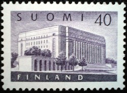 F467 / Finnország 1956 A Helsinki Parlament bélyeg postatiszta