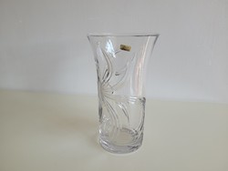 Retro régi 25,5 cm Parádi kristályváza kristály üveg váza