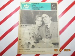 Régi retro - rtv - Rádió-és Televízióújság - 1987. október 19-25. - Születésnapra ajándékba.