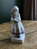 Antik GOEBEL Wilhelmsfeld porcelán mini vázás figura
