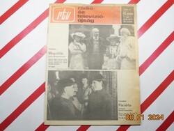 Régi retro - rtv - Rádió-és Televízióújság - 1987. október 26-november 1. - Születésnapra ajándékba.