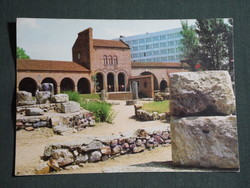 Képeslap,Székesfehérvár,Romkert és kőtár látkép,részletek, 1977-