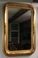 Nagyméretű, Biedermeier tükör ( fazettázott , csiszolt )eladó !