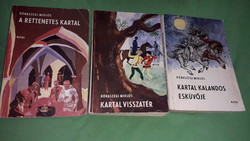 1981. Rónaszegi Miklós - KARTAL regények 3 db egyben könyv képek szerint MÓRA
