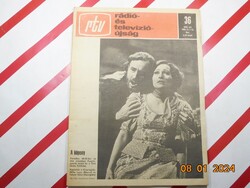 Régi retro - rtv - Rádió-és Televízióújság - 1981. november 7-13. - Ajándékba születésnapra