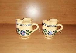 Mázas kerámia kancsó párban - 10 cm (48/d)