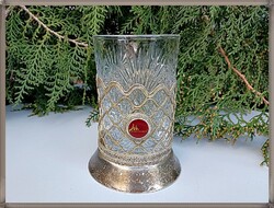 Orosz luxus magánvonat teás pohár különlegesség