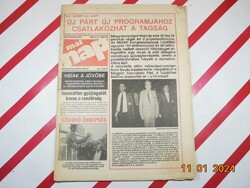 Retro régi újság - Mai nap - Független képes hírlap - 1989. október 8. - Születésnapra ajándékba