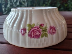 Zsolnay porcelán pogácsás gyönyörű rózsás tál- 20 cm! Vintage