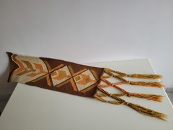 Retro régi 125 cm es makramé mid century fali dísz