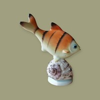 Drasche/Kőbánya porcelán hal csigával