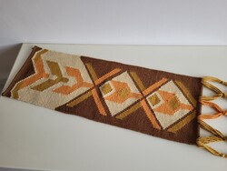 Retro régi 125 cm es makramé mid century fali dísz