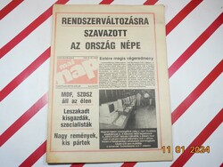 Retro régi újság - Mai nap - Független képes hírlap - 1990. március 26. - Születésnapra ajándékba