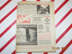 Retro régi újság - Mai nap - Független képes hírlap - 1989. december 22. - Születésnapra ajándékba