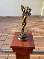 D.H. Chiparus Signed Female Nude Bronze Sculpture