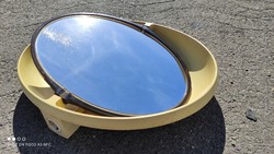 MICSODA ÁR!!!! Allibert A136 Vintage Space Age billenthető ovál fali tükör háttér világítással 1970