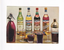R:29 CINZANO Olasz reklám képeslap (posta tiszta)