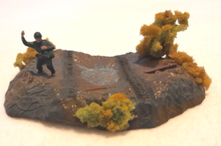 Retro II. világháborús Matchbox diorama - 1974 -